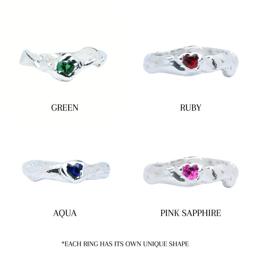 Doodle Heart Ring