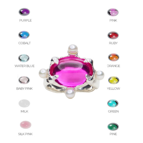 Cabochon Pearl Ring - Diligems (INTL)