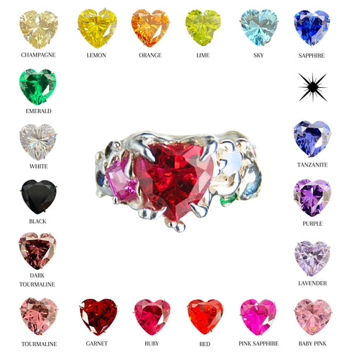 Customizable Heart Ring - Diligems (INTL)