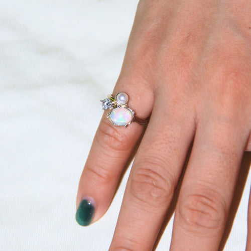 Neptune Pearl Ring - Diligems (INTL)
